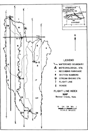 Figure  1.  Flight  line  index  map,  Beaver  Creek,  Nebraska. 