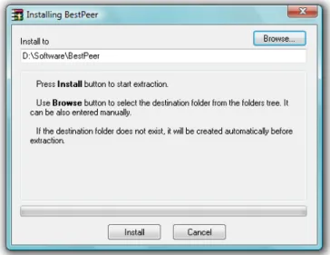Figure 4: BestPeer installation interface  