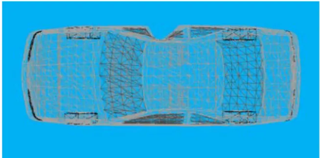 Figure 27 - Measured and simulated vehicle damage – Test 16 
