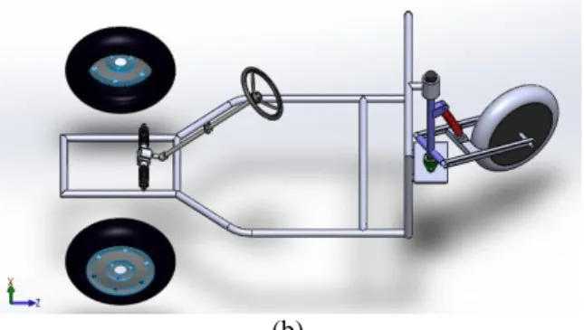 Fig  11:  (a)  and  (b)  shows  both  the  steering  mechanism 