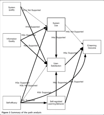 Figure 3 Summary of the path analysis.