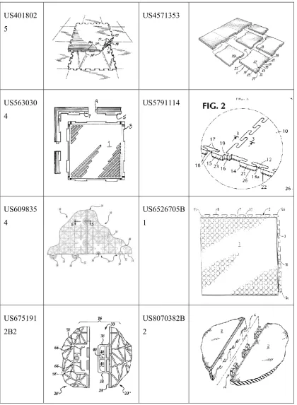 Table 2.1: Interlocking designs that have been patent. 