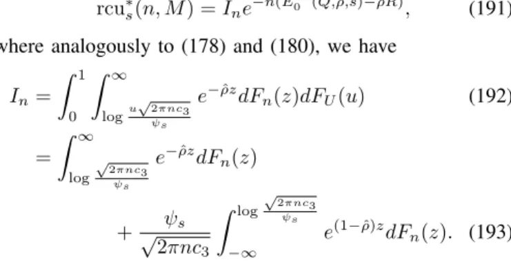 Table I summarizes the growth rates α n , I 2,n and I 3,n for various ranges of R ∗ , and indicates whether the first or second integral (see (181) and (185)) dominates the behavior of each.
