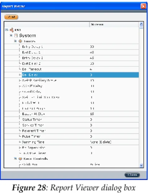 Figure 28: Report Viewer dialog box 