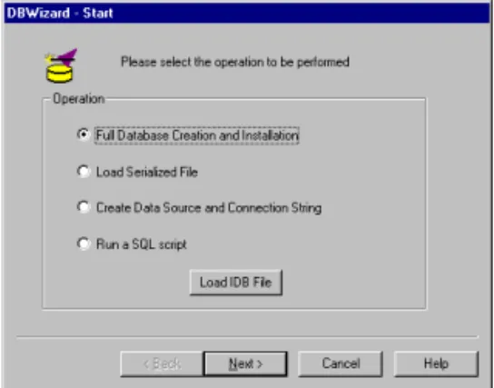 FIGURE 2-1. DBWizard Dialog Box