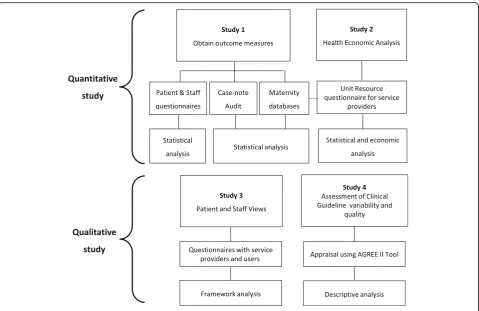 Fig. 1 Plan of Investigation identifying quantitative and qualitative components