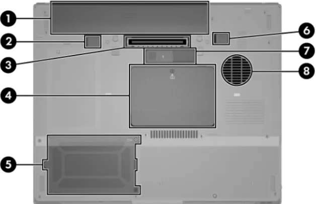 Table 1-8 Bottom Components
