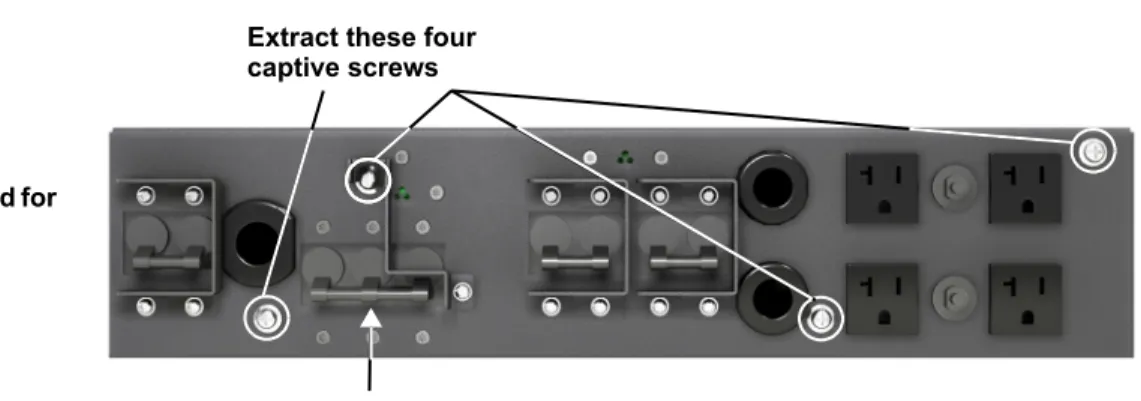 Figure 13 Power distribution box removal from 5000 and 6000VA modelsNOTE