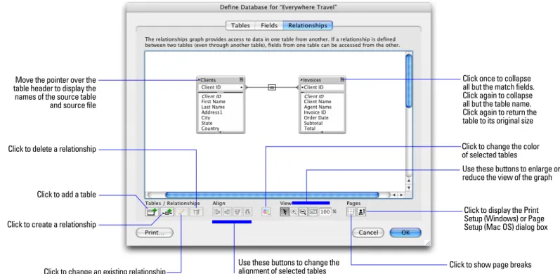table header to display the names of the source table and source file