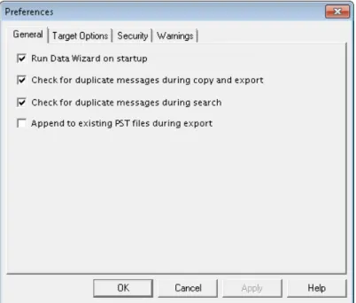 Figure 1-16: The General tab in the Preferences dialog box To change the General preference settings