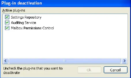 Figure 1-5: Plug-in deactivation window