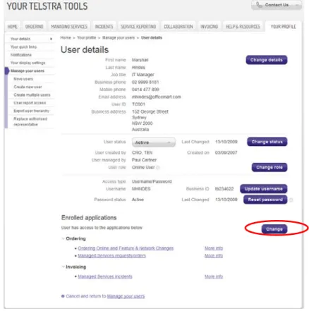 Figure 9: Enrol Users to an Application   