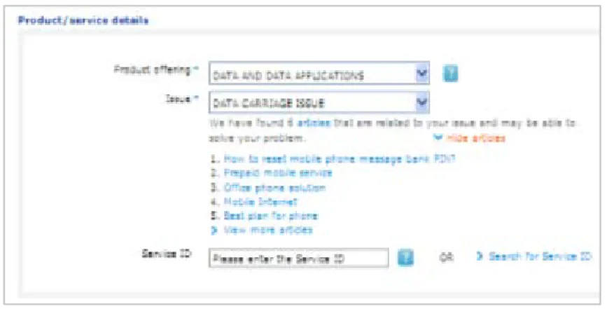 Figure 11: Support articles related to incident issue 