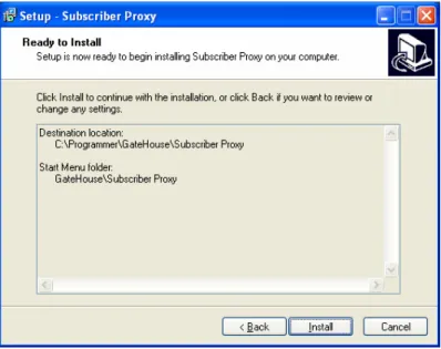 Figure 6: Ready to Install 