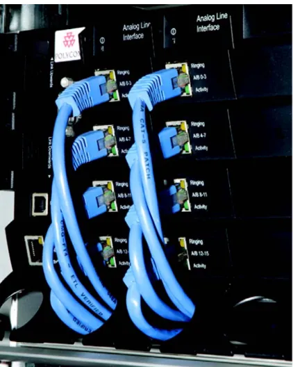Figure 10 Harnessing cables to the back and out