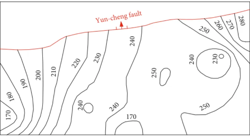 Figure 3: Quaternary contour map.