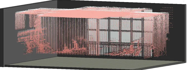 Figure 14. Scan results integrated with BIM design model  