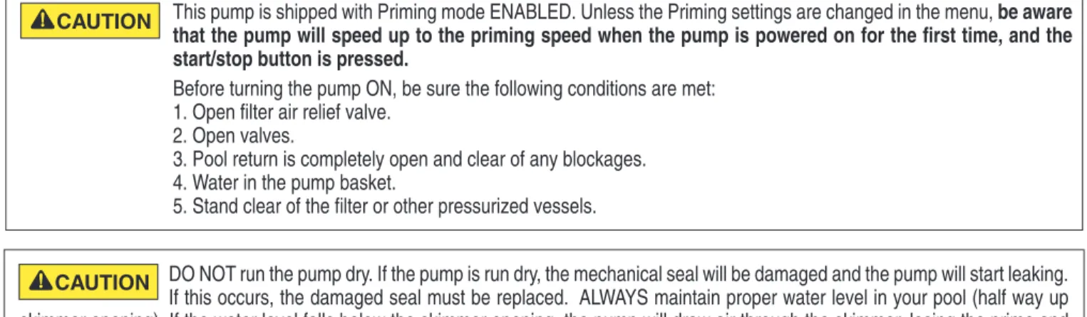 Figure 10: Priming Deactivation