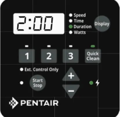 Figure 12: Setting Duration for Quick Clean
