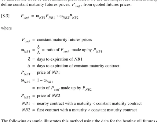 Table 8.2 illustrates the calculation over successive days. Note that the actual results may vary  slightly from the data represented in the table because of numerical rounding.