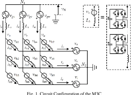 Fig. 1. Circuit Configuration of the M3C 