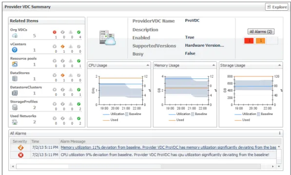Figure 24. Provider vDC Summary view