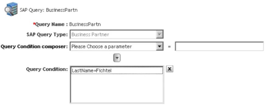 Figure 3. Sample Business Partner query configuration 