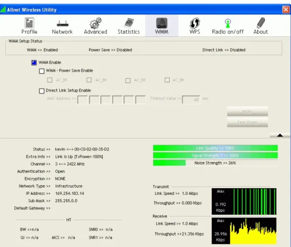 Figure 11: WMM Screen  Data - WMM Screen 