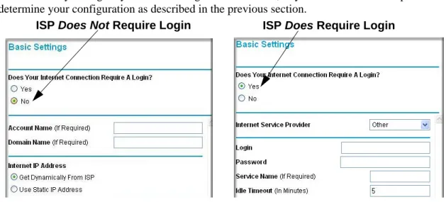 Figure 3-1:  Browser-based configuration Basic Settings menus