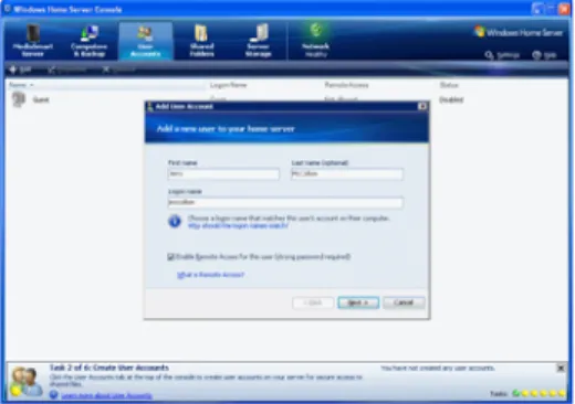 Figure 9: Step 2 of 6: Create User Accounts, Creating Individual User Accounts