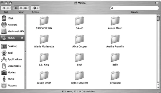 FIGURE 5.10 The contents of the shared Windows Home Server folder.