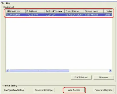 Figure 3-2:  Smartwizard Discovery > Web Access