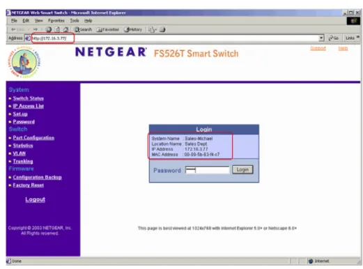 Figure 3-5:  Web Management main page