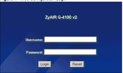 Figure 4   Web Configurator: Login 