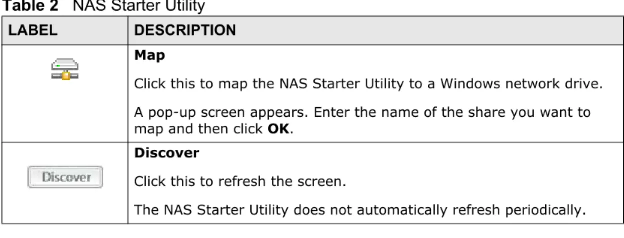 Figure 8   NAS Starter Utility > Config (Uninitialized) 