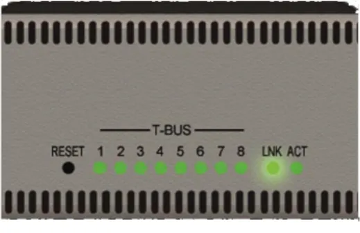 Figure 2.1  Status LEDs on Front Panel of the NK-IPS