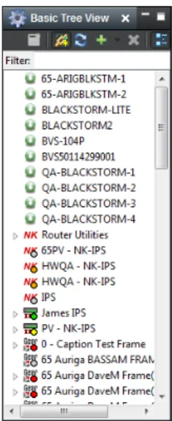 Figure 2.2  Basic Tree View in DashBoard