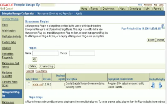 Figure 1  Management Plug-Ins Deployment Page