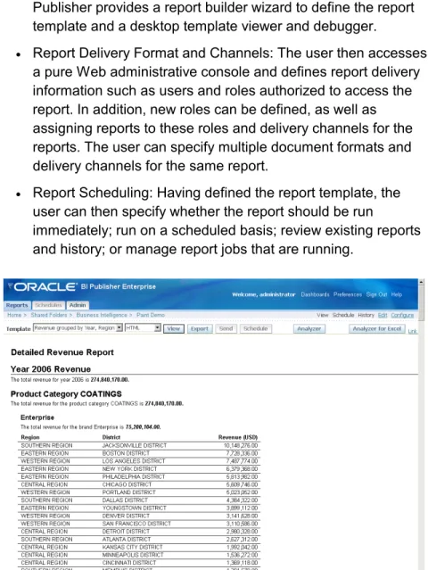Figure 4. Oracle BI Publisher 