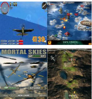 Figure 4.1 Fighter Aircraft Game Examples 