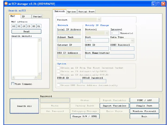Figure 3-1 the initial window of the ezManager 