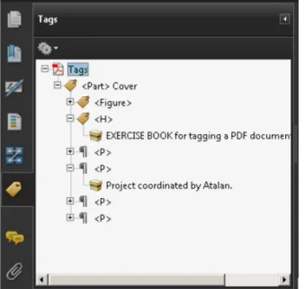 Figure 8: the “Tags” panel indicates that no tag  is available.  