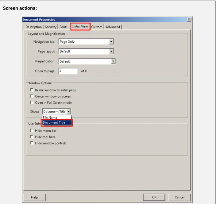 Figure 11: The document title is shown in the title bar.  