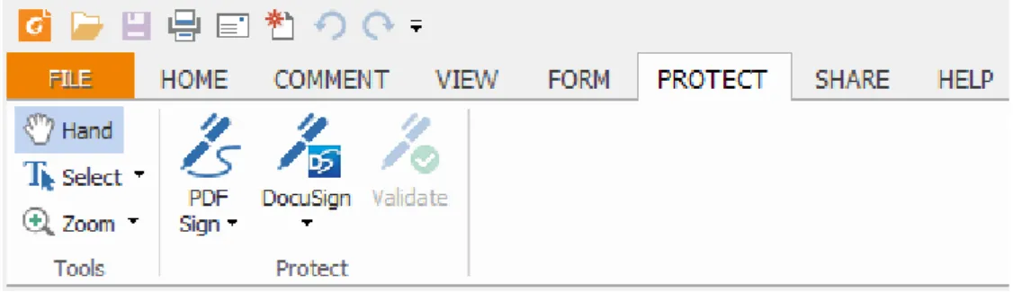 Fig. 8 PROTECT Tab 