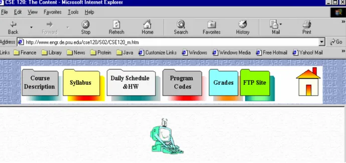 Figure 2b.  Another sample homepage  