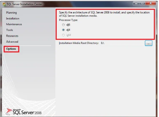 Figure 2 - Verifying the Architecture to be Installed (SQL Server 2008) 