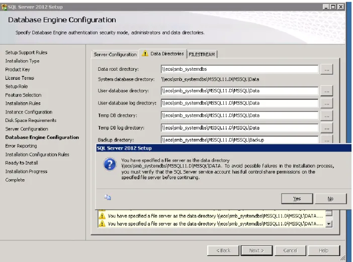 Figure 5) SQL Server 2012 setup. 