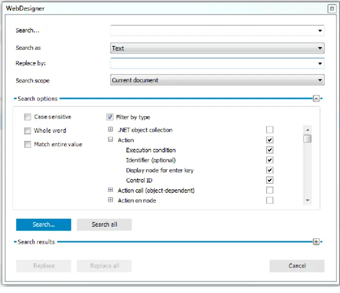 Figure 5: Dialog box "Replace"