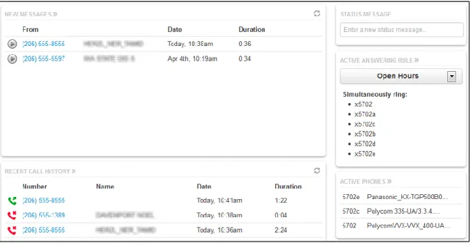 Figure 2-4. Example of Home Page  Table 2-1. Fields in the Home Page 