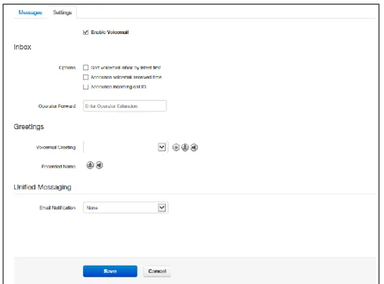 Figure 2-6. Settings Tab  Table 2-2. Fields in the Settings Tab 